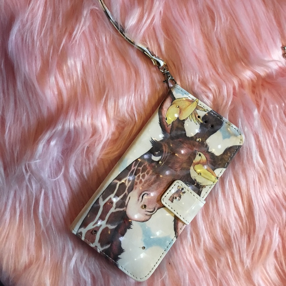 iPhone Giraffe Wallet Case 3in1 phone stand!!!!